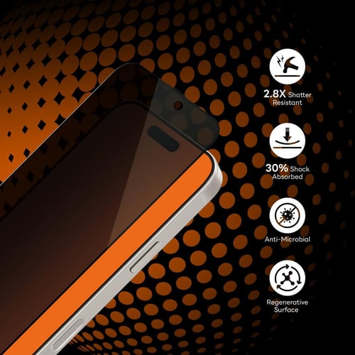 ارمور برو حماية شاشة D3O للايفون 16 برو خصوصية اطر...