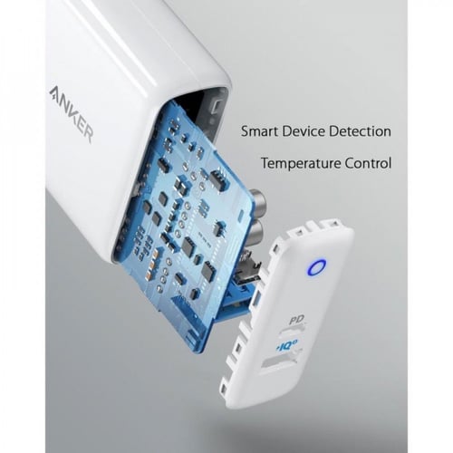 انكر شاحن جداري باور بورت بقوة 35 واط بمنفذين USB-...