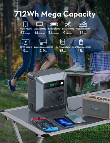 راف باور بطارية متنقلة 192500 الف ملي امبير بقوة 7...
