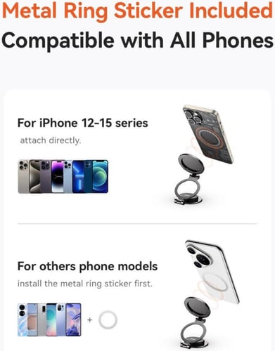 بيسوس ستاند جوال ماج سيف ماج برو للسيارة - اسود