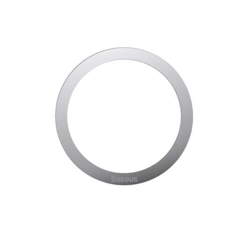 بيسوس حلقة معدنية مغناطيسية هالو للايفون - فضي