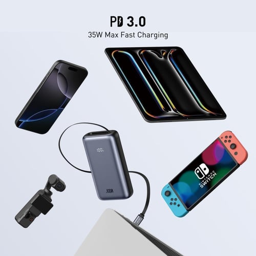 جودا بطارية متنقلة بسعة 10000 ملي امبير بقوة 35 وا...