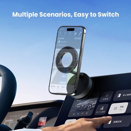 دريب استاند جوال شفط مغناطيسي المينيوم قابل للدوار...