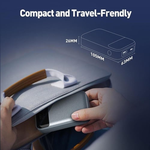 جودا بطارية متنقلة بسعة 10000 ملي امبير بقوة 33 وا...