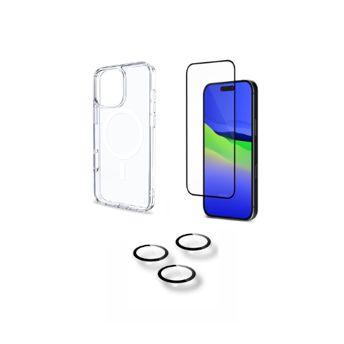 ارمور برو بكج حماية كفر شفاف ماق سيف + حماية عدسات...