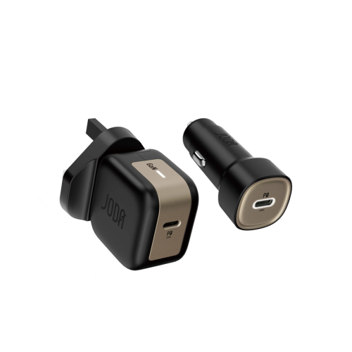 جودا 2 في 1 فيش جداري بمنفذ تايب سي شاحن سيارة بمن...