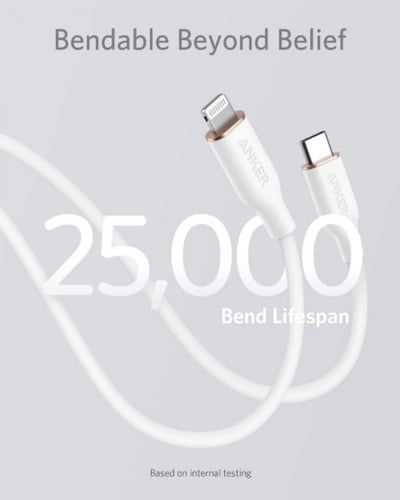 انكر كيبل باور لاين فلو يو إس بي سي الي لايتنينق 0...