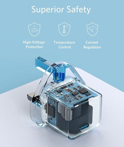انكر شاحن جداري باور بورت بقوة 20 واط بمنفذ تايب س...