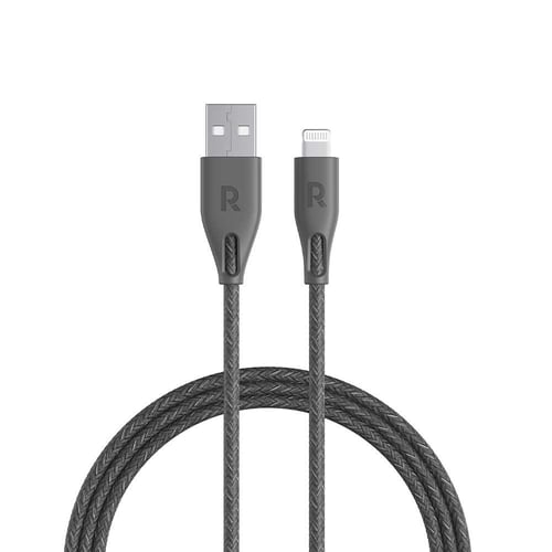 راف باور كيبل يو اس بي لايتنق 1.2 متر قماشي