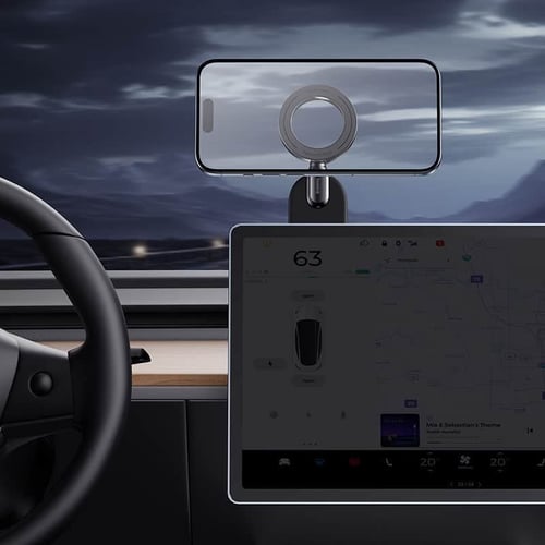 بيسوس حامل جوال ماج سيف c02 GO للسيارة قابل لتعديل...