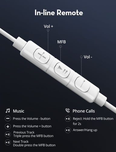 راف باور سماعة سلك للايفون