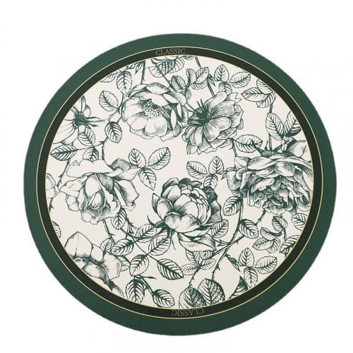 طقم مفرش صحون - زهور