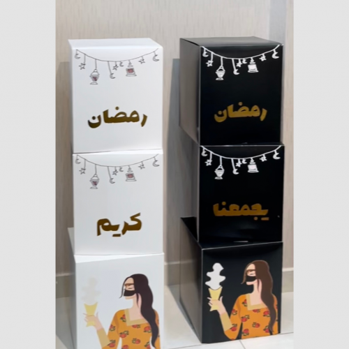 ستاند بوكسات شالكي - اسود وابيض