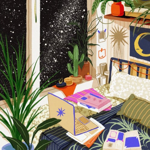 Quiet and Cozy Postcard