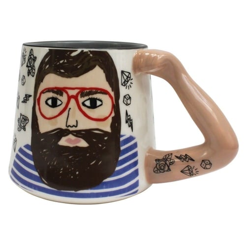 كوب برسمة بارزة - Man