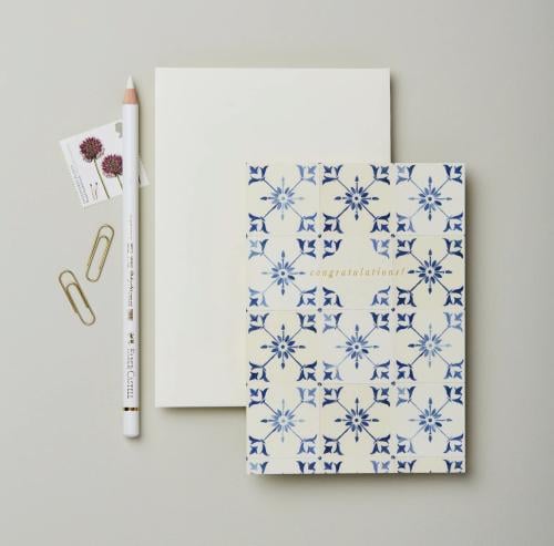 Ecru Tile 'Congratulations!'