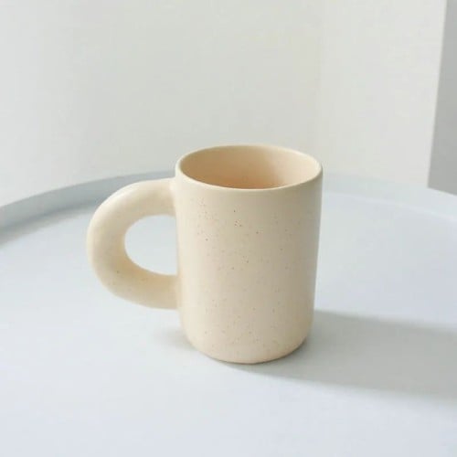 كوب بمقبض عريض - بيج