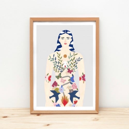 لوحة (جسدي منزلي) My body is my Home