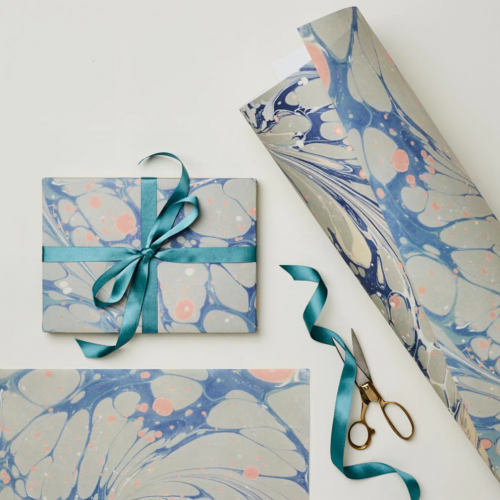 Blue Marble Patterned Paper