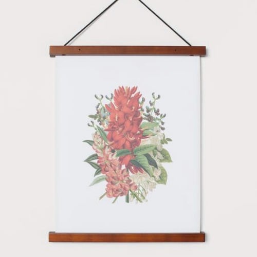 اطار خشبي لتثبيت الملصقات - بني