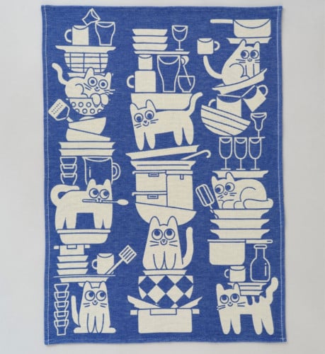Kitchen Cats Tea Towel