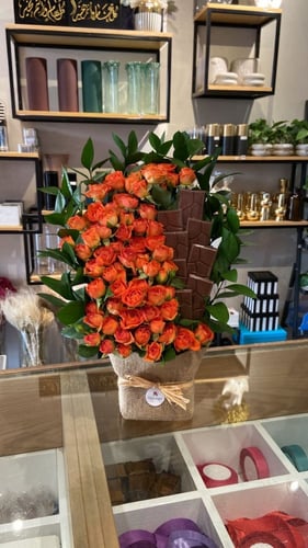 قش الورد الشوكولاتة - عدة الوان