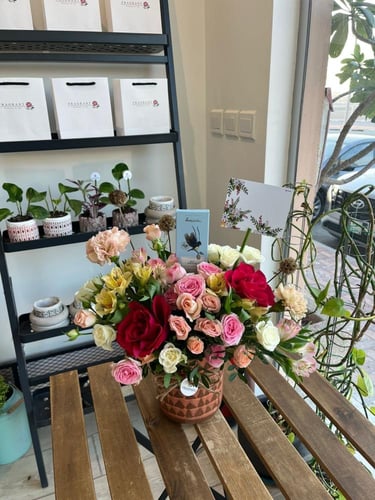 ربيع الورد مع قطعه تشوكليت