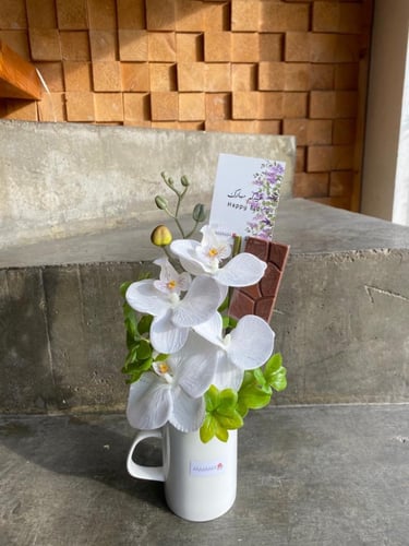 كوب هدية العيد بالشوكولاتة