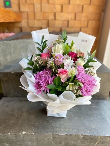 باقة ورود بالاسفنج