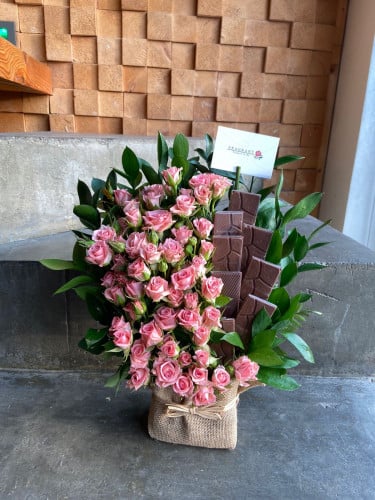 قش الورد الشوكولاتة - عدة الوان