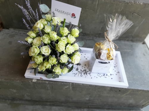 فازة اللافندر بالاحجار