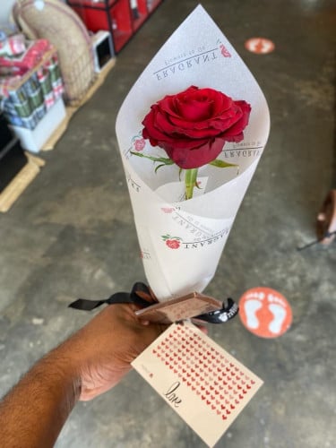 وردة الورود بالشوكولاتة