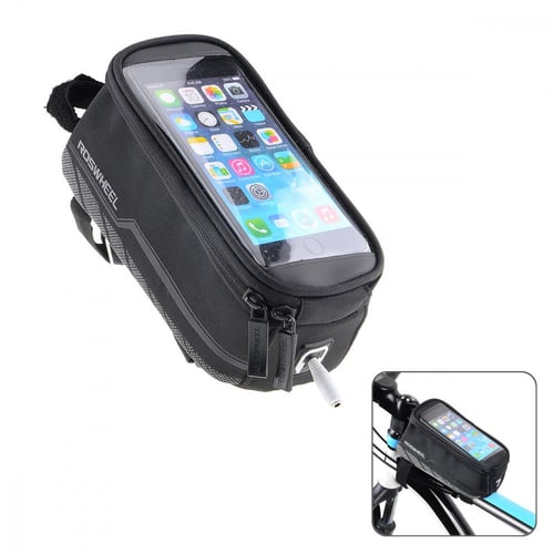 شنطة دراجة هوائية مقاومة للماء مع حافظة جوال لمقود...