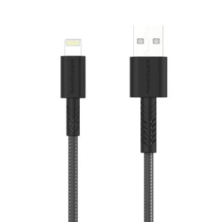 كيبل أيفون راف باور قماش بطول 1.20م اللون اسود