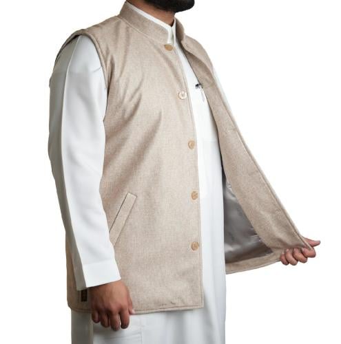 جوخ بيج غامق من الداخل ستان