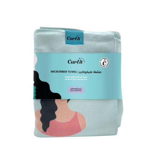 منشفة مايكروفايبر للشعر -ملونة
