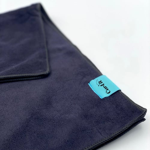 منشفة مايكروفايبر للشعر - سوداء