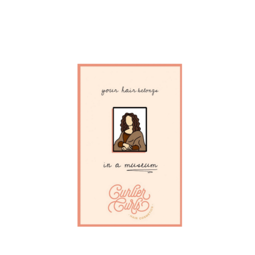 بروش الموناليزا بالشعر الكيرلي