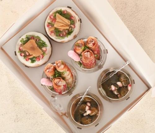 بوكس المقبلات المنوع -Appetizers Glass Cups