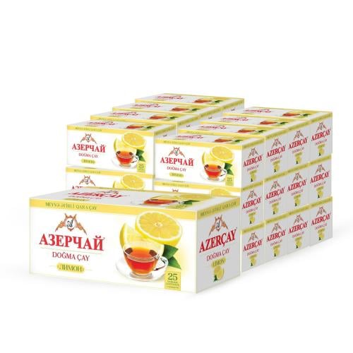 أذر شاي أحمر بالليمون 25 كيسة مغلفة، كرتون (24 علب...