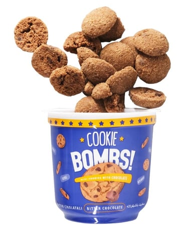 كوكي بومبز كوكيز صغيرة بالشوكولاتة - 80 جرام