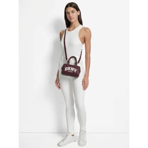 شنطة ميني عنابي دكني DKNY