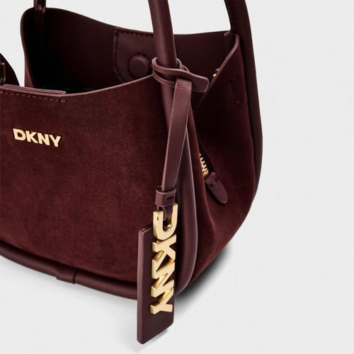شنطة ميني عنابي دكني DKNY