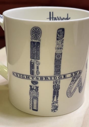 كوب هارودز ابيض Harrods