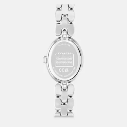 ساعة كوتش فضي coach