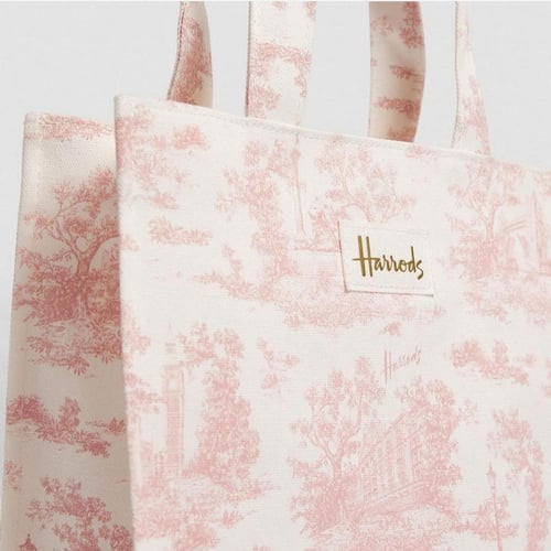 كيس وردي صغير هارودز Harrods