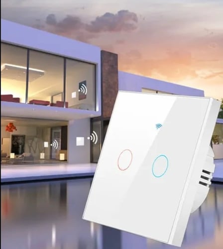 مفتاح واي فاي يعمل باللمس وبالجوال عن بعد