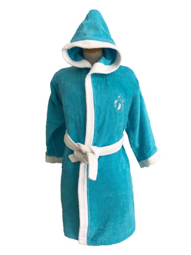 روب استحمام أطفال بغطاء رأس