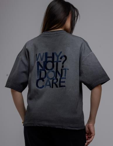 تيشرت اسود مغسول - Washed black t-shirt