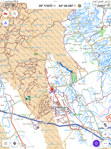 خرائط البر مع الثيم اوسماند للاندرويد 2025